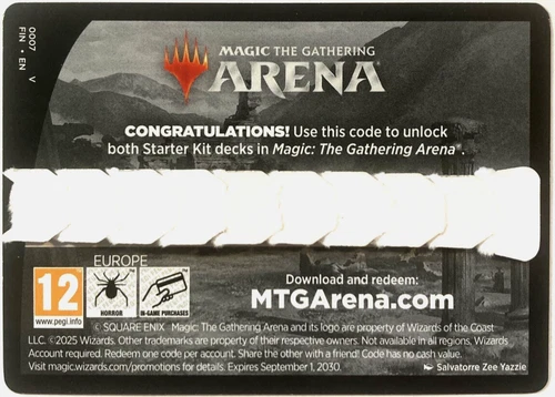 MTG Arena Starter Kit Code Final Fantasy BOTH DECKS (Online Delivery)