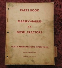 1947-1954 Massey Harris Ferguson 44 Diesel TRACTOR PARTS CATALOG MANUAL