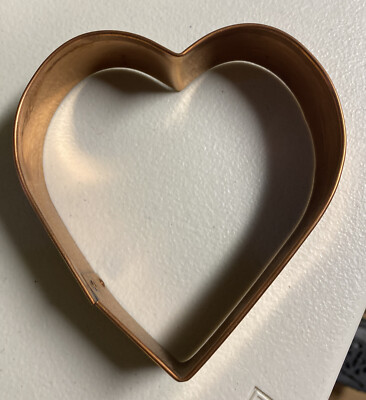 Large Copper Heart Shaped Cookie Cutter | eBay