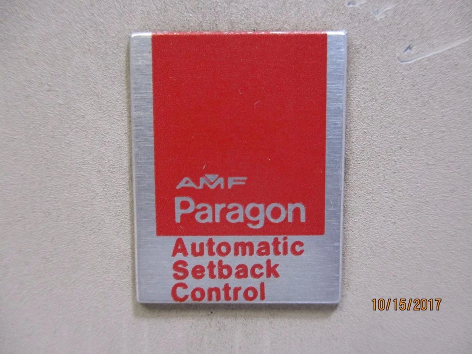 AMF Paragon Programador de Temperatura Retroceso Control de Calor C-3565 A-1021-06 Foto 2 de 4
