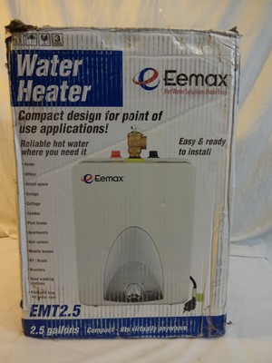 eemax 2.5 gallon mini tank water heater
