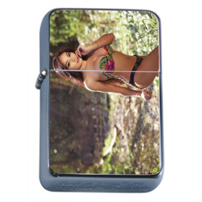 Singapore Pin Up Girls D6 Flip Top Oil Lighter Wind Resistant 