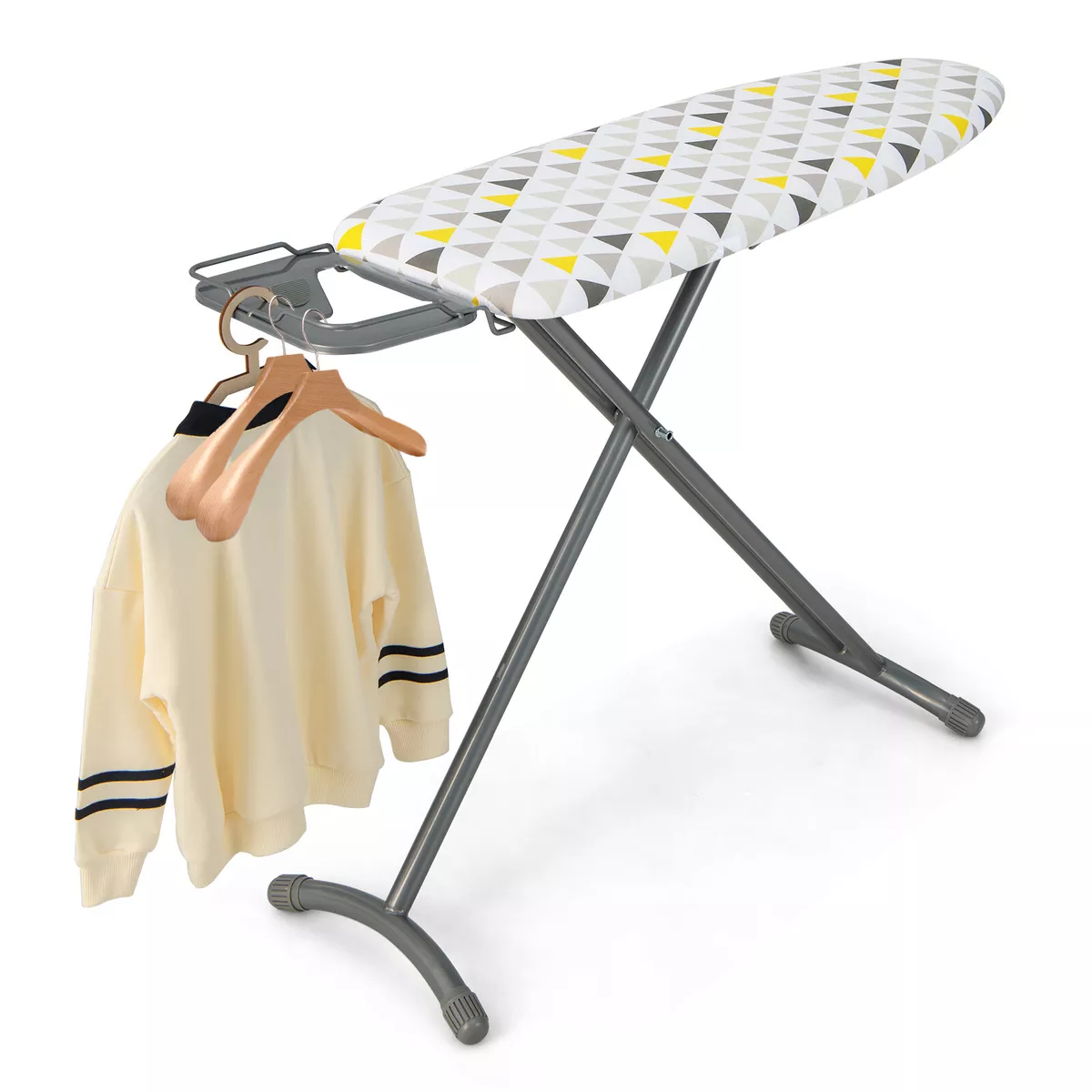 44 x 14 Foldable Ironing Board Iron Table w/ Iron Rest Extra Cotton Cover