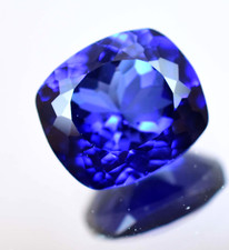 Flawless 11.50Ct Natural Blue Ceylon Sapphire AGL Certified Cushion Cut Gemstone