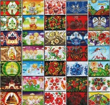 LOT 5 HEAT SHRINK WRAP SLEEVE STICKER DECORATION EASTER 7 EGG PYSANKA PETRIKIVKA