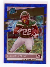 2020 Optic La'Mical Perine Blue Scope Prizm Refractor SSP Rated Rookie Jets 🔥🔥