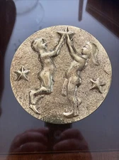 Michael Aram Marble Gold Zodiac Box Gemini Figural Stars 