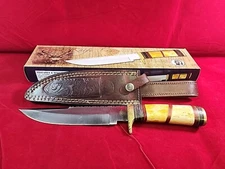 Chipaway Cutlery 7.5" SS Blade Overall 12" Brand New in Box Leather Sheath Hunt