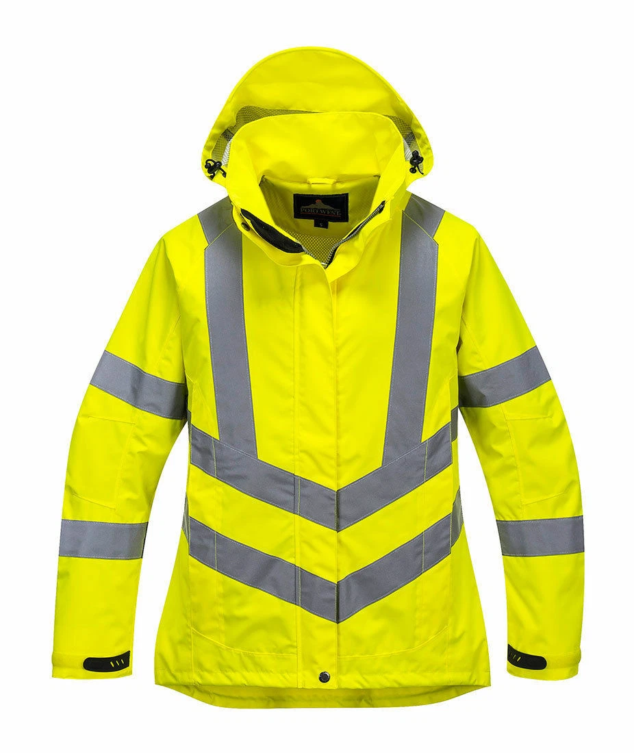 Portwest LW70 Ladies Breathable Safety Work Rain Jacket in Reflective HiVis ANSI
Opens in a new wind