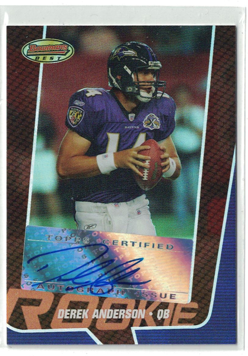 Derek Anderson Bowman's Best #72 Autograph