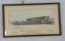 1942 WWII Fort Myer, Va ODT Express Trailer Soldiers Group Photo In Frame Army