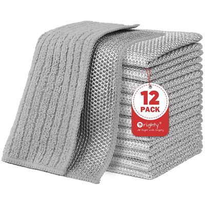 Multipurpose Wire Dishwashing Rag 12 Pcs Upgraded Doublelayer Nonscratch Wire Di