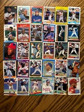 Ron Gant 30 Card Mixed Brands Lot - Braves, Rockies & Reds