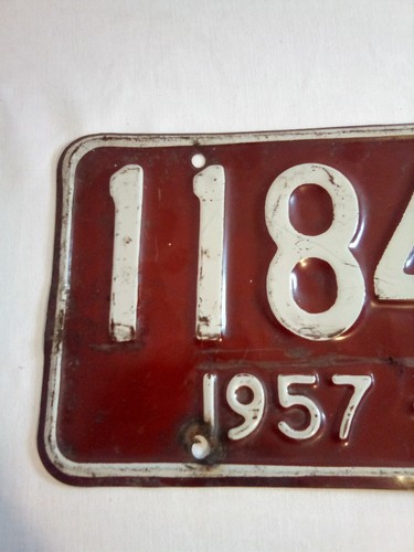 1957 Ohio License Plate Tag.. great condition for it's age - Picture 2 of 6