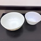 2 Vintage Pyrex Large Mixing Bowls Cinderella And Milk Glass