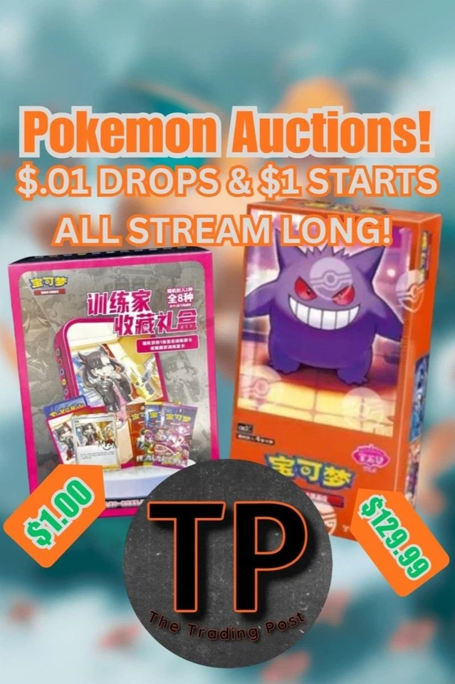 $1 Start Pokemon Auctions | Packs, Bundles, Boxes w/ Josh & JC