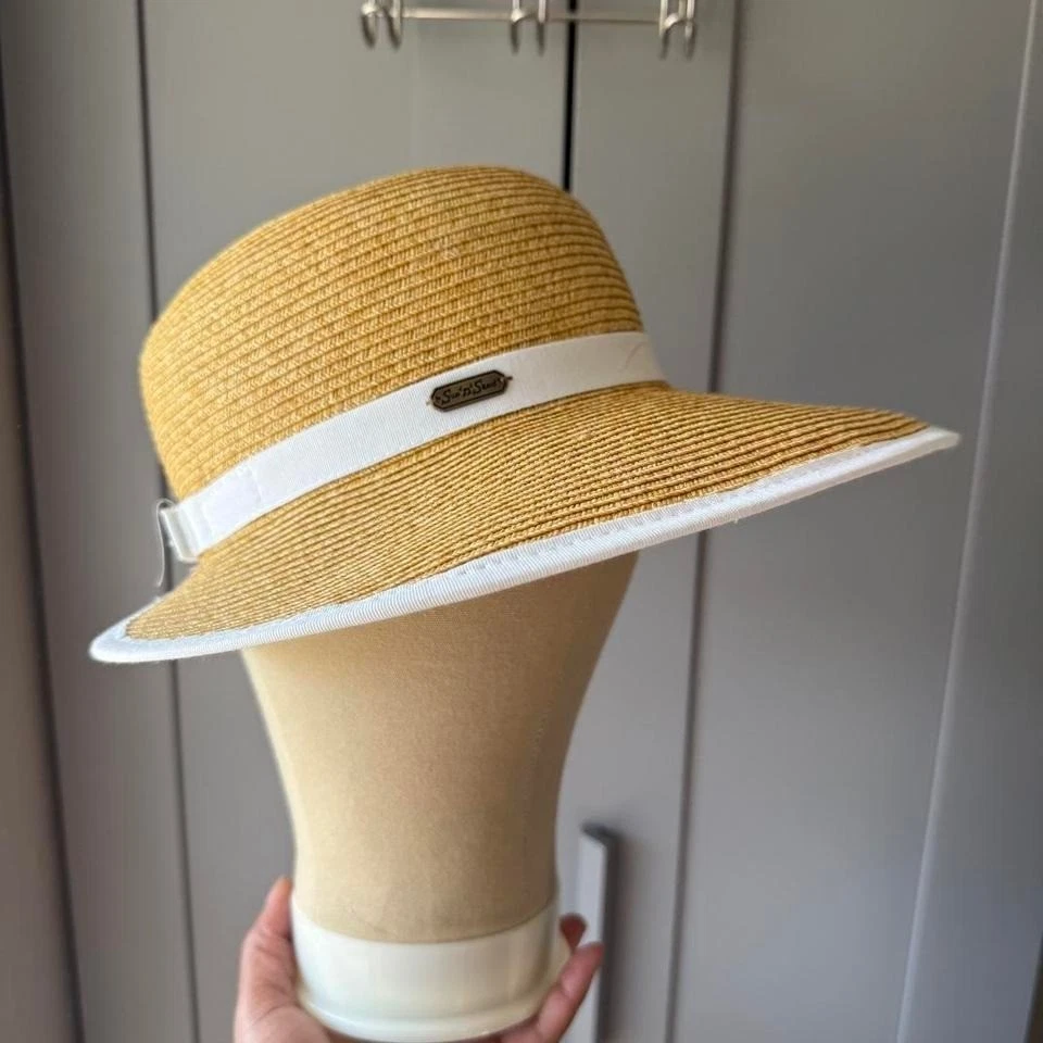 Sun N Sand straw sun hat wide brim UPF 50+ adjustable
Opens in a new window or tab