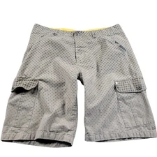 DC Shoes Mens 38 Tag 36 Cargo Beige Polka Dot Skater 