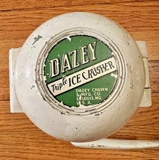 Vintage Dazey Rocket Triple Ice Crusher Model B Mid Century Barware White Green