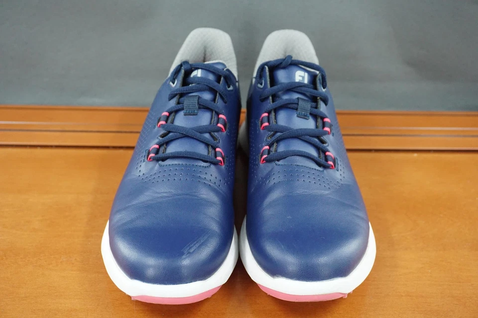 Zapatos de golf FootJoy para hombre talla 9,5 rosa marino sin clavos cómodos con cordones 92374 Foto 2 de 4