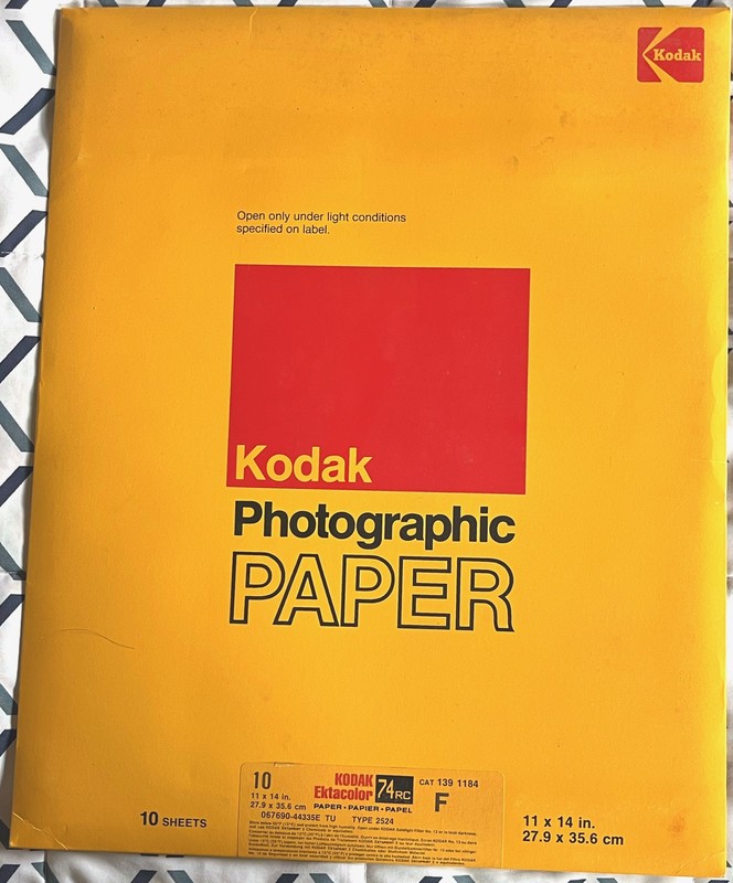 KODAK Ektacolor 74RC 2524 New Sealed 10 Sheets 11x14 Color Photographic Paper