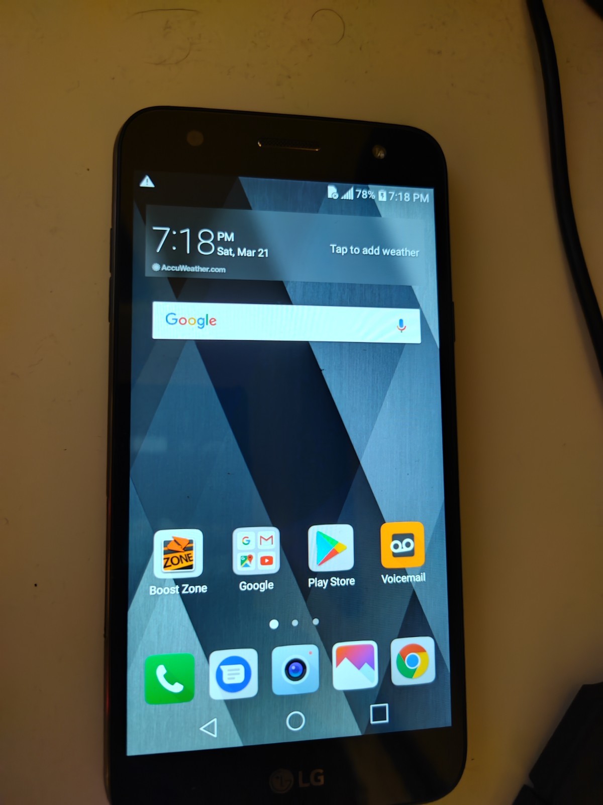 Boost Mobile LG X Charge Sp320 Android Smartphone 4G LTE Cel