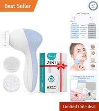 Rechargeable Silicone Facial Cleansing Brush - Spa Quality at Home or Travel