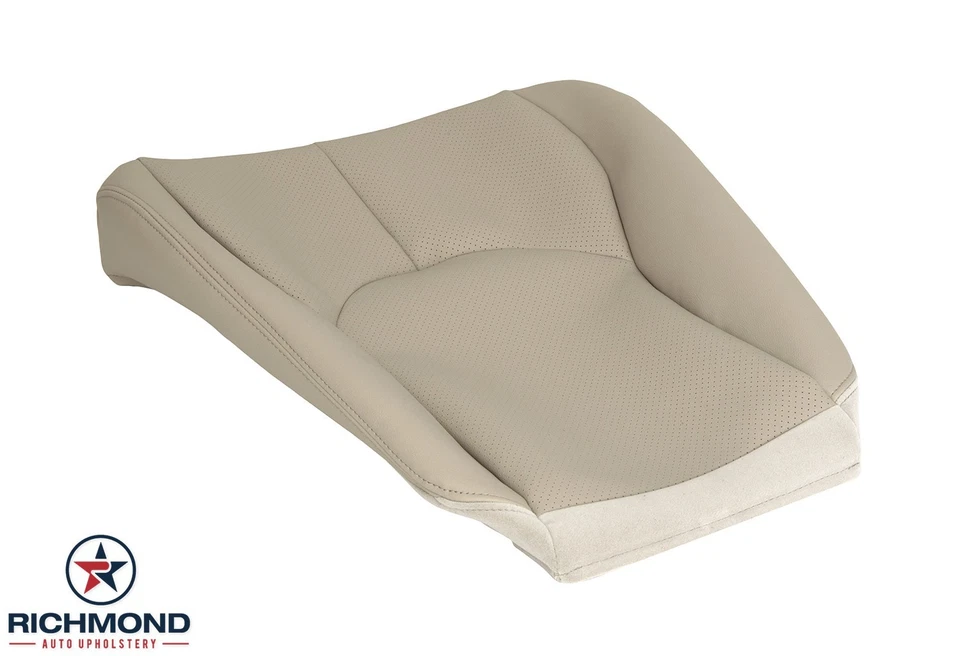 Mercedes-Benz SL320 SL500 1997-Parte inferior del lado del conductor cubierta de asiento de cuero genuino tostado Foto 4 de 4