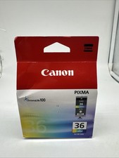 Canon Pixma CLI-36 Colour Ink Pack. Printer Chromalife 100 BNIP