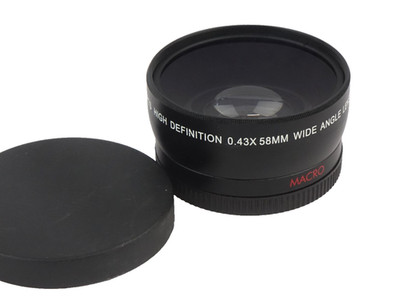Wide Angle 58 mm 0,43X  Weitwinkelobjektiv  + Makro