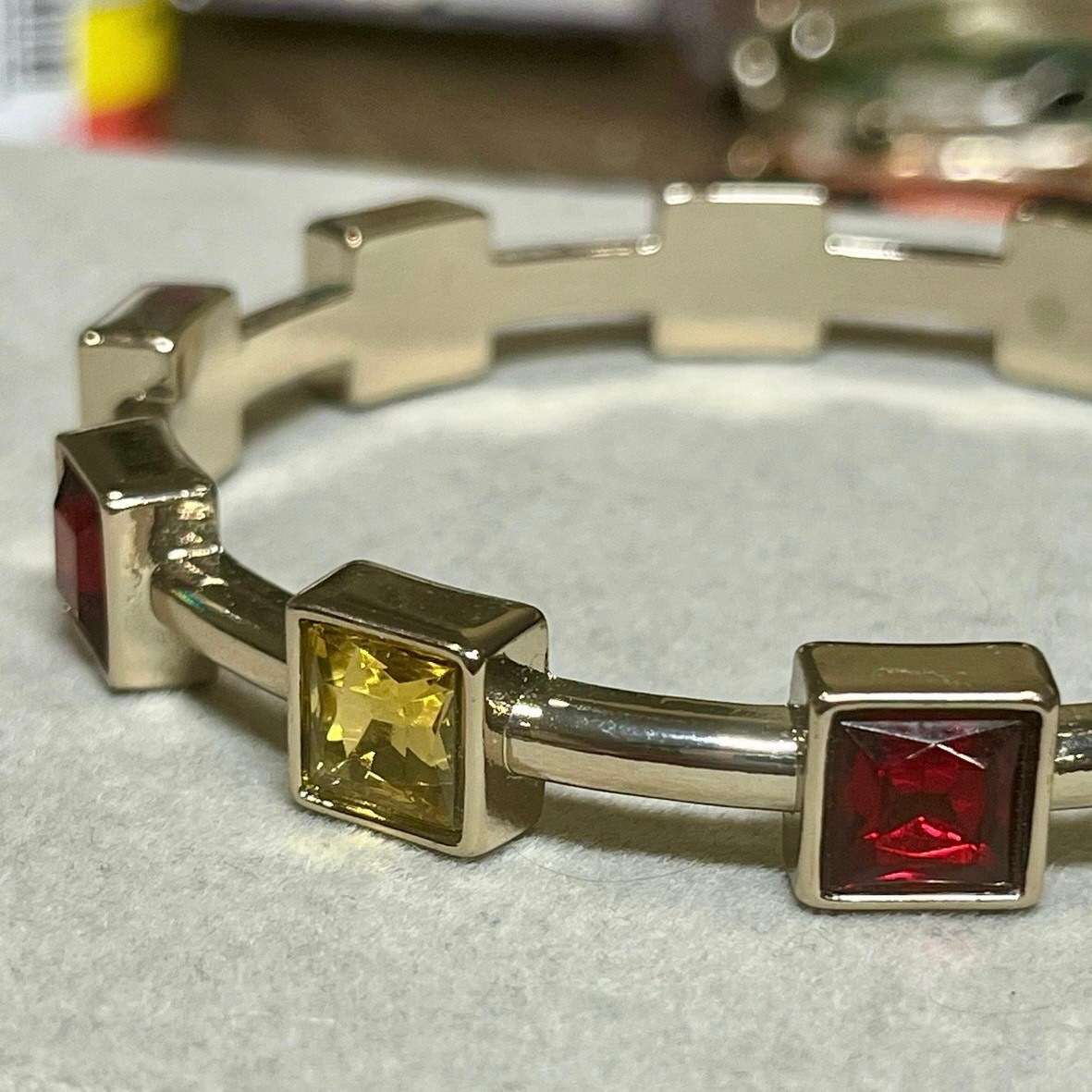 Talbots Silver Tone Boho Bangle Set  Stackable La… - image 4