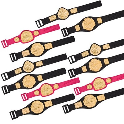 Set of 12 TNA Impact Wrestling Jakks Championship Action Figure Belts