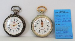 LOT 2 SELTENE ANTIKE ORIGINAL ROSKOPF UHREN VON TASCHENAUFZUG ZUM ÜBERHOLEN
