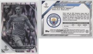 2021 Topps Chrome UCL Black & White RayWave Refractor Cole Palmer #135 Rookie RC