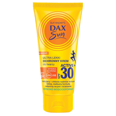 5900525057624 Dax Sun Ultra lekki ochronny krem do twarzy SPF30 Active+ 50ml (P1