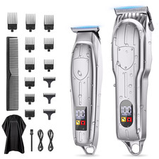 Hair Clippers for Men, Professional Cordless Beard Trimmer Set, Rechargeable