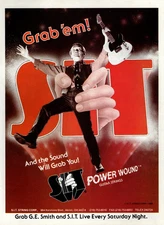 vtg G.E. SMITH S.I.T. STRINGS MAGAZINE PRINT AD Guitar SNL Band SIT Pinup Page