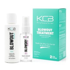 KCB Professional Blowout, 2 Step Keratin Hair Treatment Kit at Home. Keratina pa