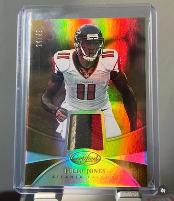 2013 Panini Certified Julio Jones Game-worn Used Jersey 3 Color Gold # d/49 SP 