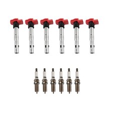 TRQ Ignition Kit Ignition Coil Spark Plugs Compatible with 05-17 Au... Fast Ship