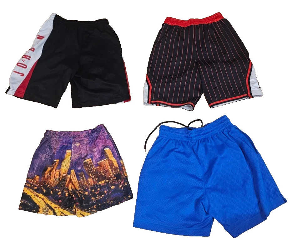 Lote de pantalones cortos de baloncesto para niños Bucketsquad, Nike, Jordan y talla única YM, YL, S Foto 2 de 2