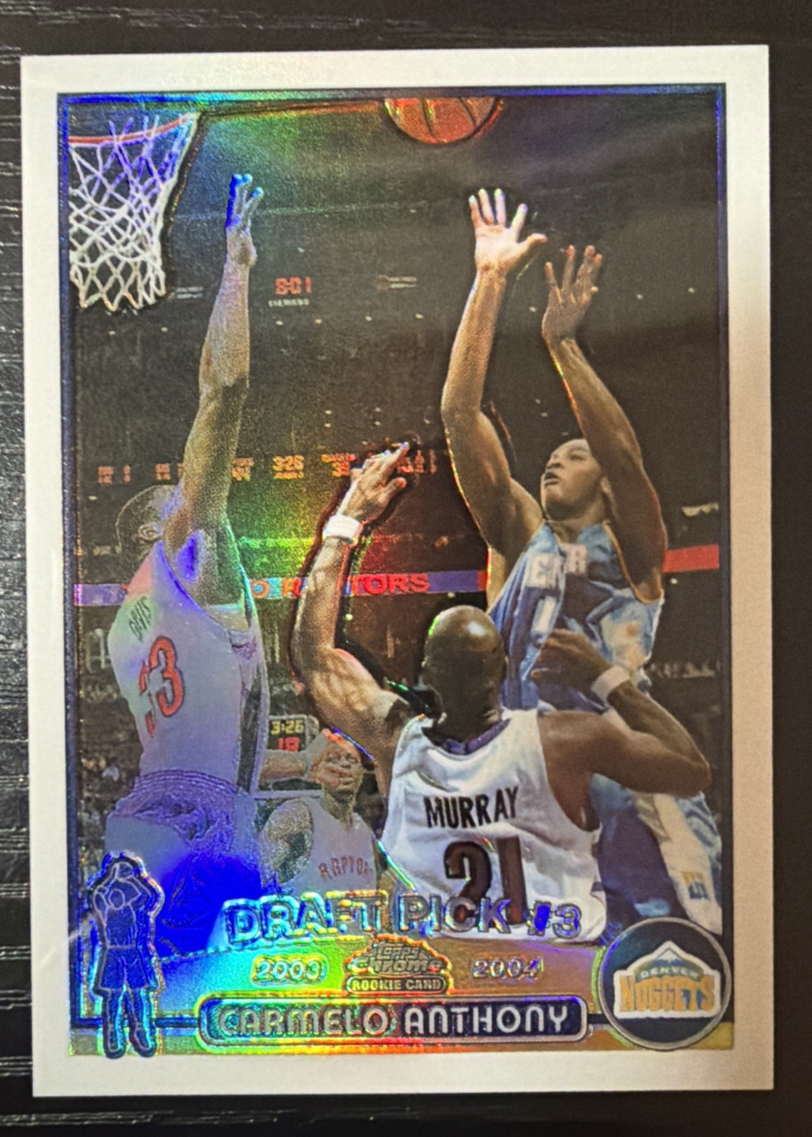 2003-04 Topps Chrome - Carmelo Anthony #113 Refractor (RC)