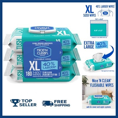 Adult Wet Wipes Extra Large Flushable Wipes hypoallergenic fragrance free