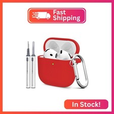 Woyinger Silicone Case Cover for AirPods 4th Gen, Soft Skin, Full Protection, Ke