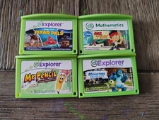 Lot of 4 LeapFrog Leapster Explorer Leap Pad Learning Games Cartridges Only