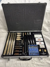 DAC Super Deluxe Gun Cleaning Piece Multi Caliber Silver Case Excellent 62 Pc