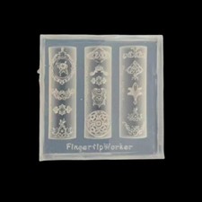 Retro Picture Frame Flowered Window Chinese Knot Nail Art Molds Royal Court