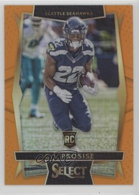 2016 Panini Select Concourse Orange Prizm 42/49 CJ Prosise #88 Rookie RC e6j