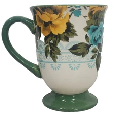 The Pioneer Woman Floral 18 oz Footed Coffee Tea Mug