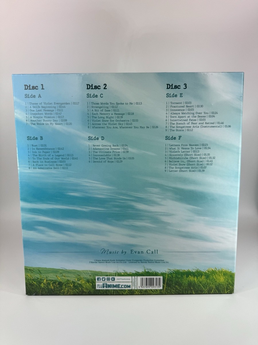 Violet Evergarden Automemories Original Soundtrack Vinyl LP Deluxe